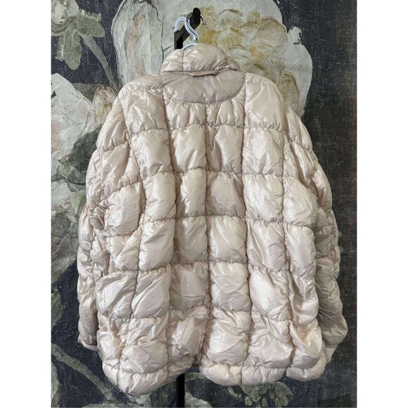 New Free People Scrunchy Glossy Pippa Packable Puffer Jacket sz L - Picture 9 of 9